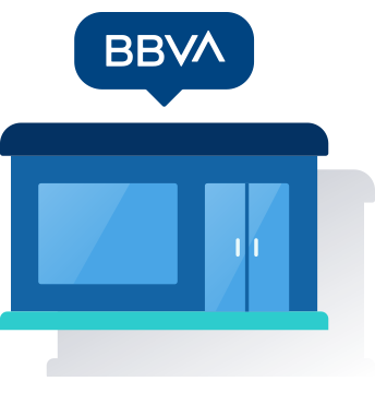 Microilustración BBVA sucursal